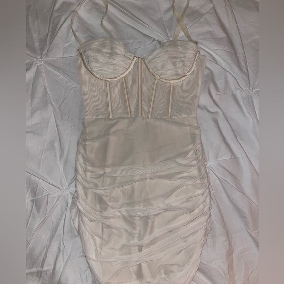 White Fox Corset Dress - Picture 1 of 2